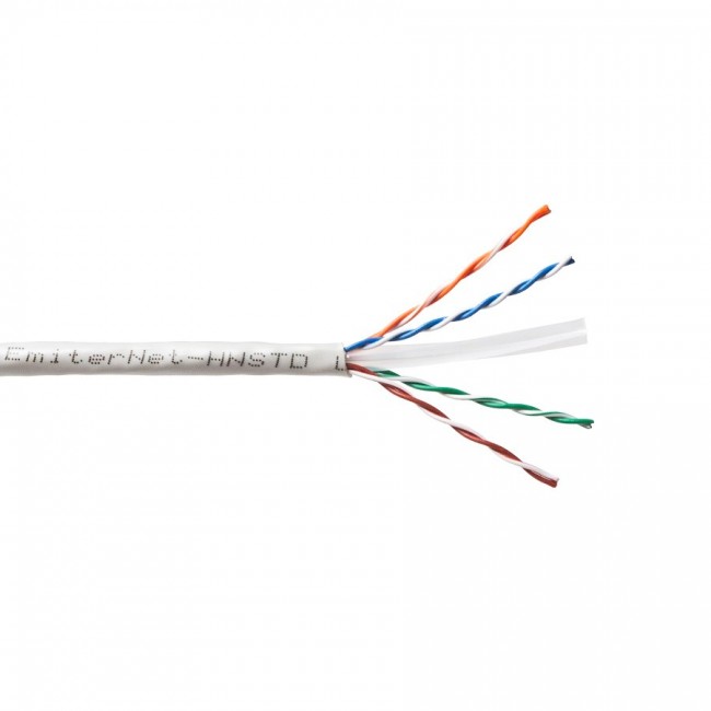 Net Emitter UTP (U/UTP) Cat.6 450MHz Cable, Wire, Standard, PVC, Grey