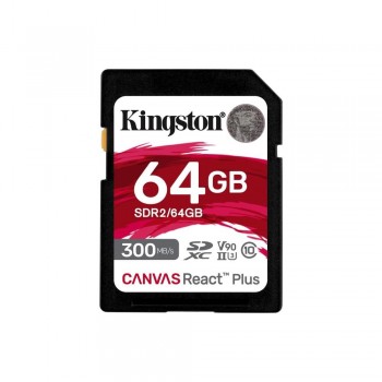 SD Card 64GB Kingston SDXC React+ 300