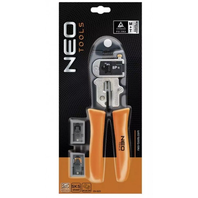 Neo Tools 4P, 6P, 8P telephone terminal pliers