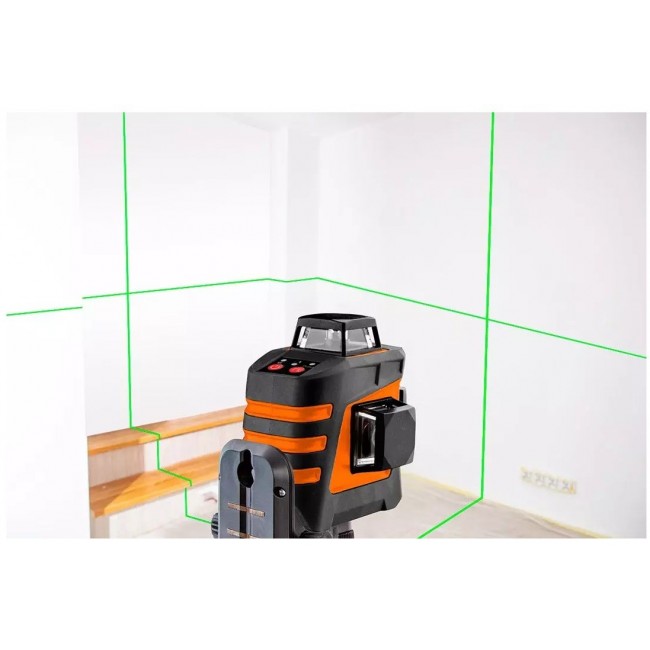 NEO Tools 20m 3D plane laser, green 360 degrees in 3 planes, case and magnetic holder included