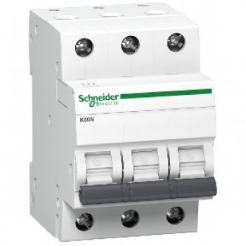 Schneider Electric Miniature Circuit Breaker K60 K60N-C16-3 C 16A 3 Pole , A9K02316