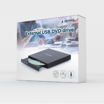 Gembird DVD-USB-04 optical disc drive DVD RW Black