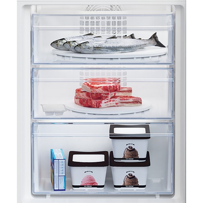 Beko BCHA275K41SN fridge-freezer Built-in 262 L E White