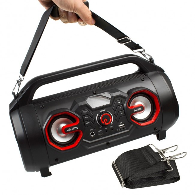 Bazooka Audiocore Portable Speaker, bluetooth 5.0, FM Radio, Micro Card, SDIPX4, 2000mAh, AC875