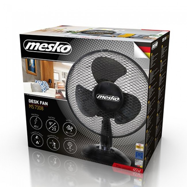 Mesko Home MS 7308 household fan Black