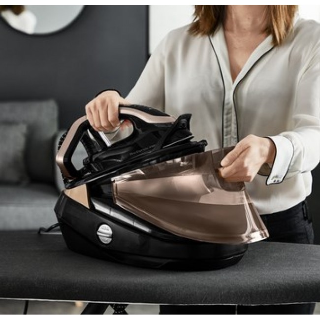 Tefal Pro Express Vision GV9820E0 steam ironing station 3000 W 1.1 L Durilium AirGlide Autoclean soleplate Black, Gold