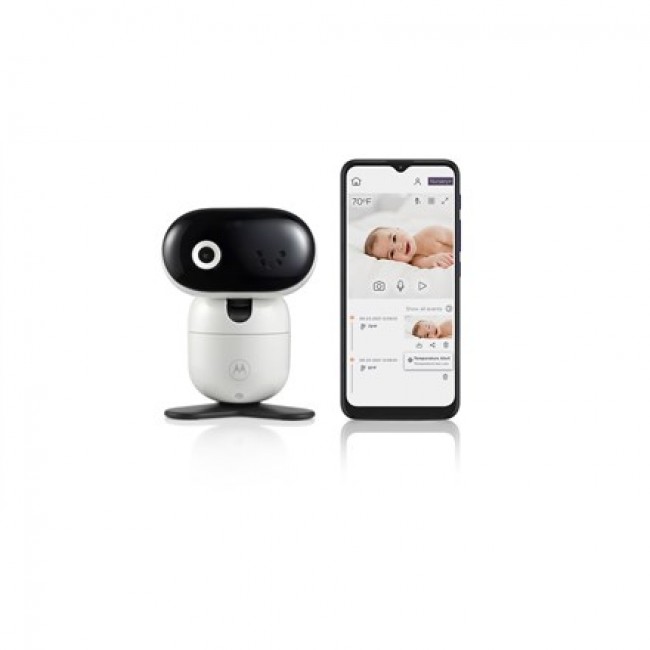 Motorola VM855 CONNECT 5.0 Portable Wi-Fi Video Baby Monitorwith Flexible Crib Mount, White/Gold Motorola | L | 5
