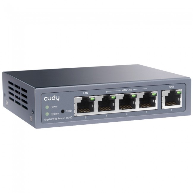 Cudy Gigabit Multi-WAN VPN Router wired router Fast Ethernet, Gigabit Ethernet Grey