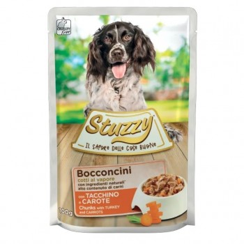 STUZZY Chunks with turkey and carrots - wet dog food - 100 g