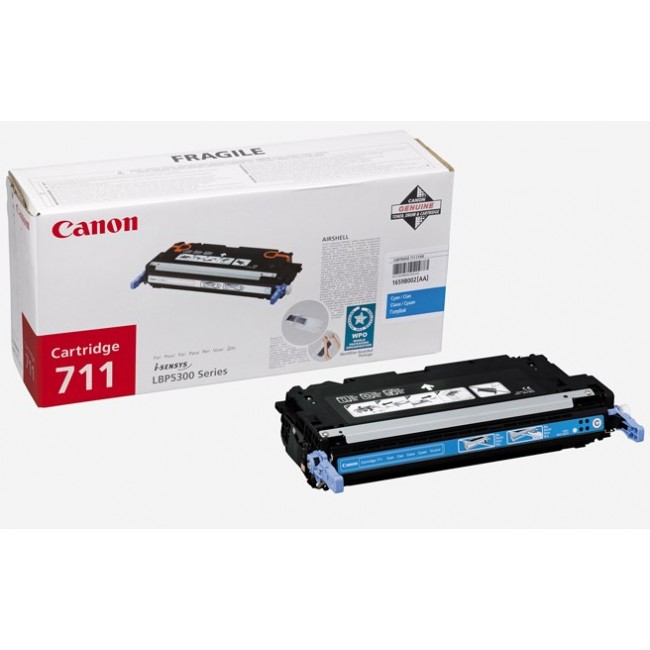 Canon CRG-711 1659B002 Toner Cartridge Cyan
