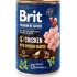 BRIT Premium by Nature Chicken with hearts - wet dog food - 400 g