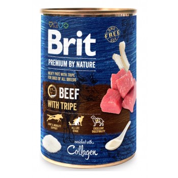 BRIT Premium by Nature Beef with tripe - wet dog food - 400 g