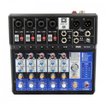 DNA MC06X - audio mixer 6 channels