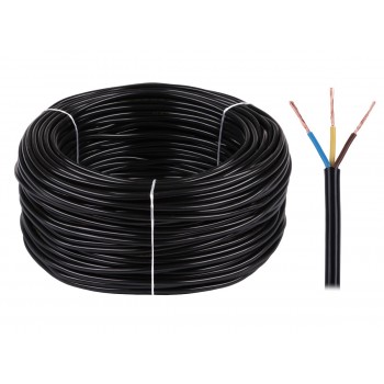 Electrical cable OMY 3x0,75 300/300V black