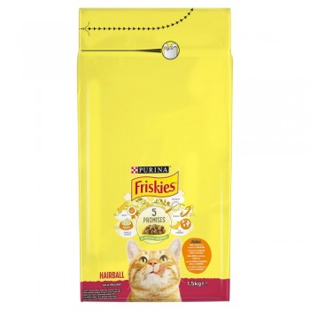 PURINA Friskies Hairball - dry cat food - 1,5kg