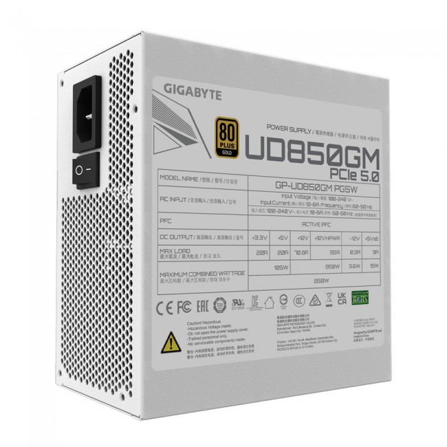 Zasilacz Gigabyte GP-UD850GM PG5W 850W 80+ Gold