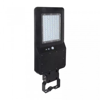 Solar Street Luminaire V-TAC 40W LED Black IP65 120Lm/W VT-ST42 6000K 4800lm