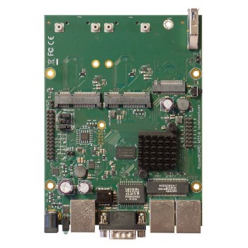 MikroTik RBM33G | Router | 3x RJ45 1000Mbps, 2x miniPCI-e, 1x USB, 1x microSD, 1x M.2