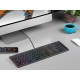A4Tech FSTYLER FX60H (Neon Backlit) keyboard USB QWERTY Black, Grey