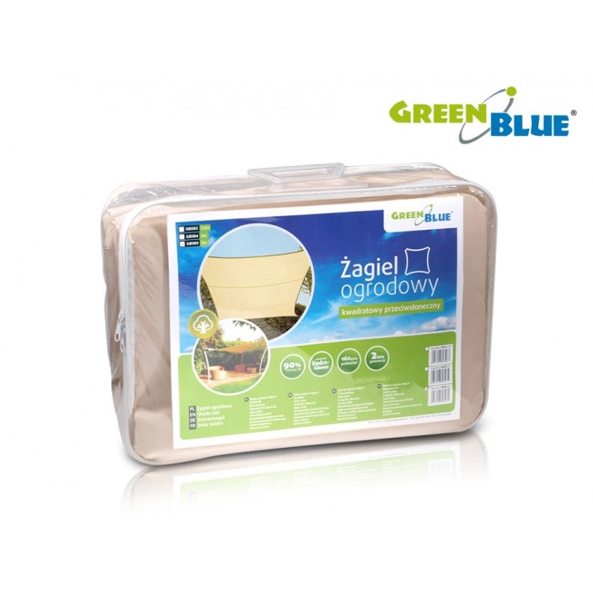 Sunscreen UV polyester 5m square GreenBlue GB505