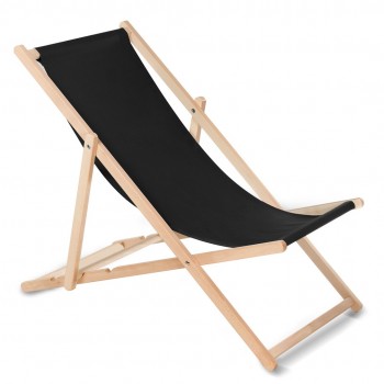 Wooden chair made of quality beech wood with three adjustable backrest positions Black colour GreenBlue GB183