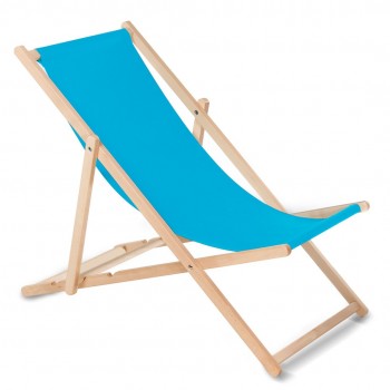 Wooden chair made of quality beech wood with three adjustable backrest positions light blue colour GreenBlue GB183
