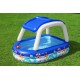 Bestway Sea Captain Inflatable Family Pool with UV Careful Sunshade