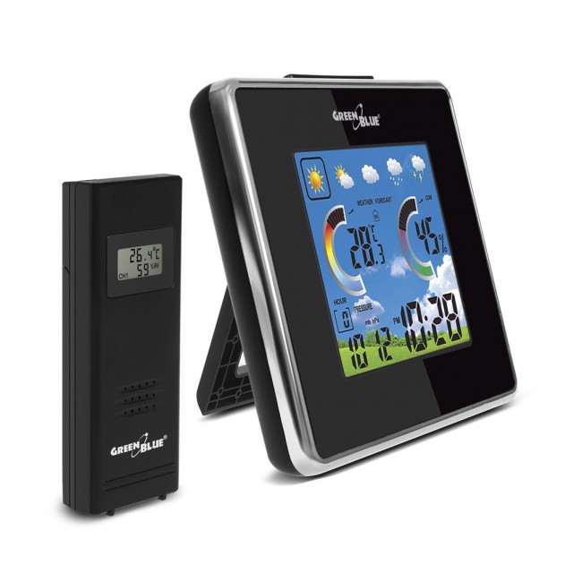 Wireless Weather Station with External Sensor and Color Display GB 145