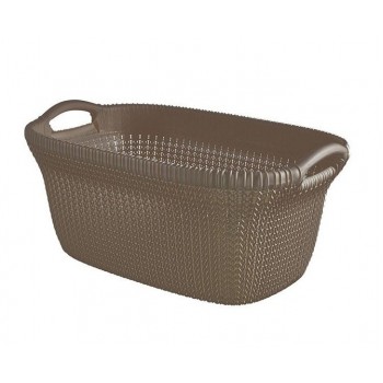 Curver Knit laundry basket 40 L Rectangular Plastic Brown