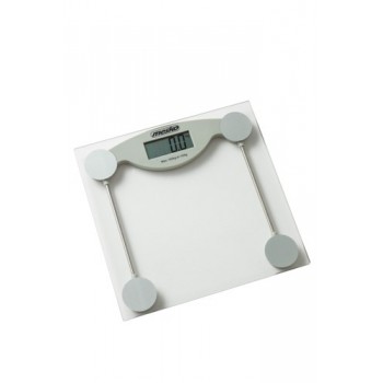 Mesko Home MS 8137 personal scale Rectangle Transparent, White Electronic personal scale
