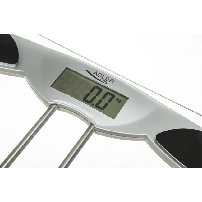 Adler AD 8124 Electronic personal scale Square Transparent