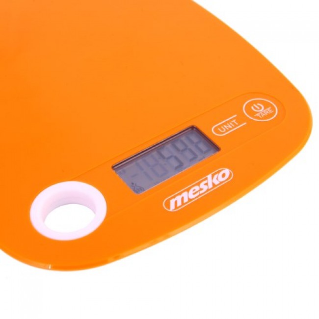 Mesko Home MS 3159o Orange Countertop Rectangle Electronic kitchen scale