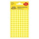 Avery Dot stickers, 8 mm, yellow, permanent