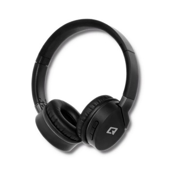 Qoltec 50825 headphones/headset Wired & Wireless Head-band Calls/Music Micro-USB Bluetooth Black, Grey
