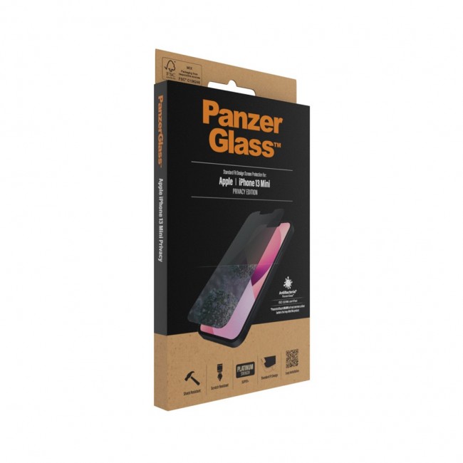 PanzerGlass Privacy Screen Protector Apple iPhone 13 Mini | Standard Fit