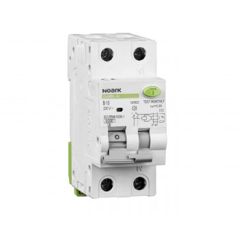 Noark Residual current circuit breakers with overcurrent protection Ex9BL-N 1P+N B10 30mA