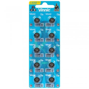 Alkaline speciality battery Vinnic G7 / AG7 / LR57 / LR927 blister of 10 pieces
