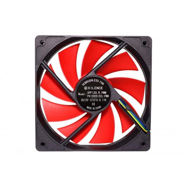Xilence XPF120.R.PWM Computer case Fan 12 cm Black, Red