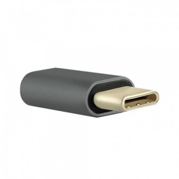Qoltec 50478 cable gender changer USB 2.0 Type C micro USB Type B Aluminium
