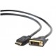 Gembird CC-DPM-DVIM-3M video cable adapter DisplayPort DVI Black