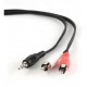 Gembird 0.2m, 3.5mm/2xRCA, M/M audio cable Black, Red, White