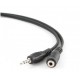 Gembird 1.5 m, 3.5mm/3.5mm, M/F audio cable Black