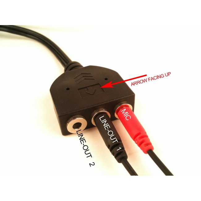 Gembird CC-MIC-1 audio cable 1 m 2 x 3.5mm 3 x 3.5mm Black