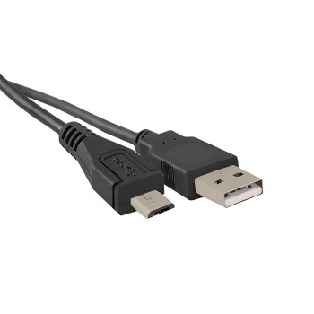 Qoltec 50494 USB cable 0.25 m USB 2.0 USB A Micro-USB B Black