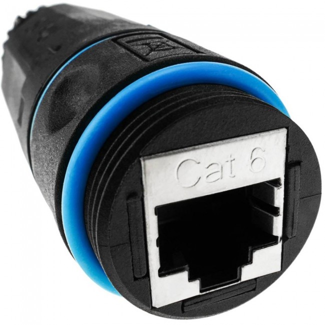 Techly IWP-MD C6-IP68T cable gender changer RJ-45 Black