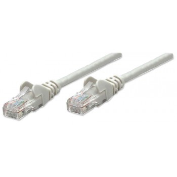 Intellinet Network Patch Cable, Cat5e, 2m, Grey, CCA, U/UTP, PVC, RJ45, Gold Plated Contacts, Snagless, Booted, Lifetime Warranty, Polybag