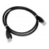Alantec KKU5CZA1 networking cable Black 0.25 m Cat5e U/UTP (UTP)