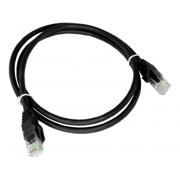 A-LAN KKU6ACZA1.0 networking cable Black 1 m Cat6a U/UTP (UTP)