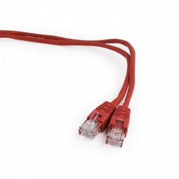 Gembird PP12-1M/R networking cable Red Cat5e U/UTP (UTP)