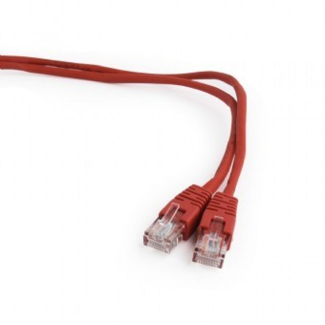 Gembird PP12-2M/R networking cable Red Cat5e U/UTP (UTP)